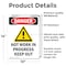 Signmission Hot Surface Sign, 14 in H x 10 in W, Vinyl Decal, Hot Work In Progress Keep Out OS-2PACK-DS-D-1014-V-1365 - alternate 4